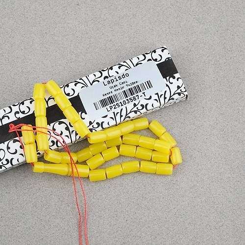 U�ak Cam� Kesme Kesim 7x10mm Tesbih P�sk�ls�z Sar�