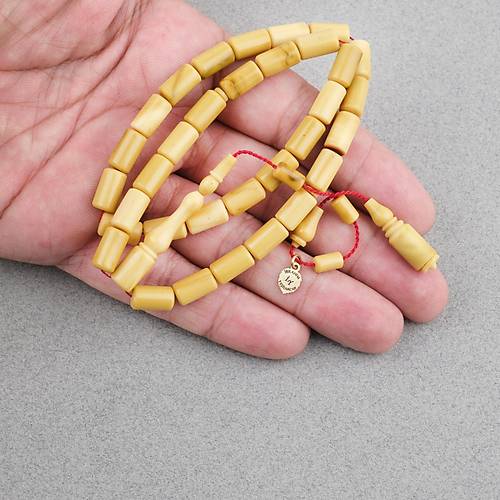 Kadim Katalin Eski Obje Usta ��i �mzal� Yumu�ak Kesme Kesim 6.5x11mm Tesbih