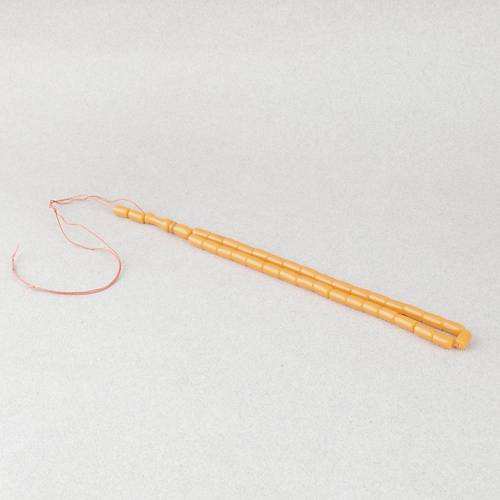 U�ak Cam� Kesme Kesim 6x10mm Tesbih P�sk�ls�z Turuncu