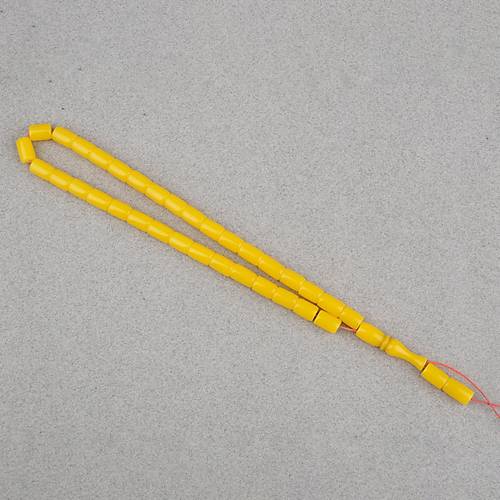 U�ak Cam� Kesme Kesim 7x10mm Tesbih P�sk�ls�z A��k Sar�