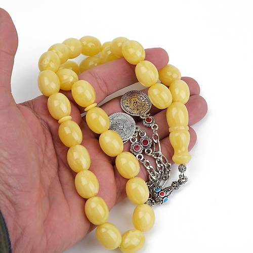 Beyrut Damla Alpaka P�sk�l Tombul Beyzi Kesim 13x16mm Tesbih