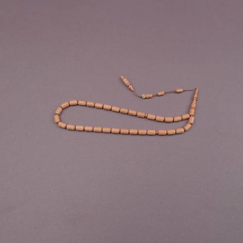 Beyaz Plesenk A�ac� Usta ��i �mzal� Kaps�l Kesim 6.5x11.5mm Tesbih