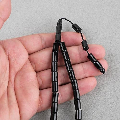 Erzurum Oltu Yumu�ak Kesme Kesim 6.5x10mm Tesbih