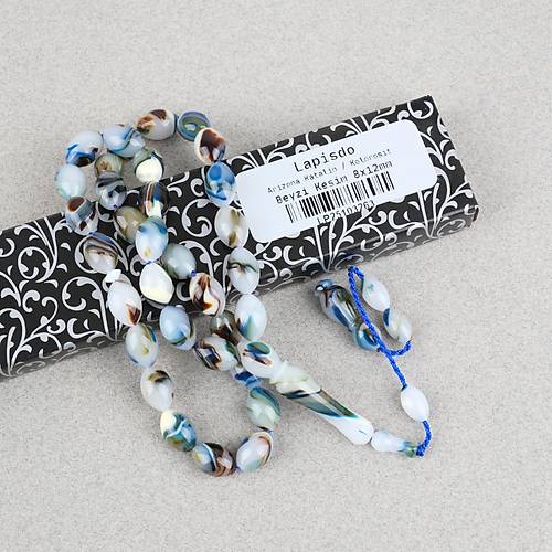 Arizona Katalin Sistemli Beyzi Kesim 8x12mm Tesbih