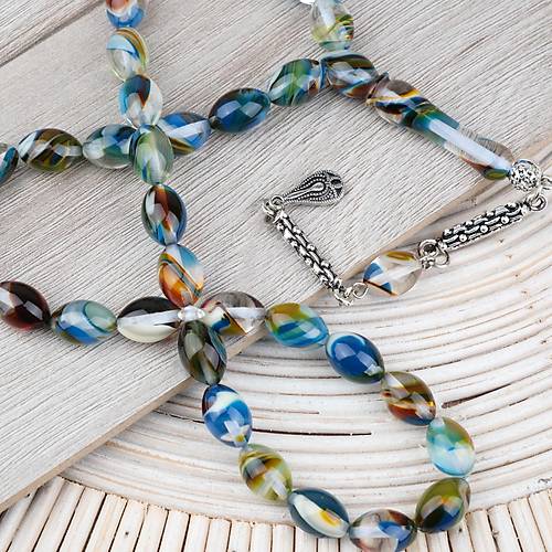 Arizona Katalin Alpaka P�sk�l Beyzi Kesim 8x12mm Tesbih