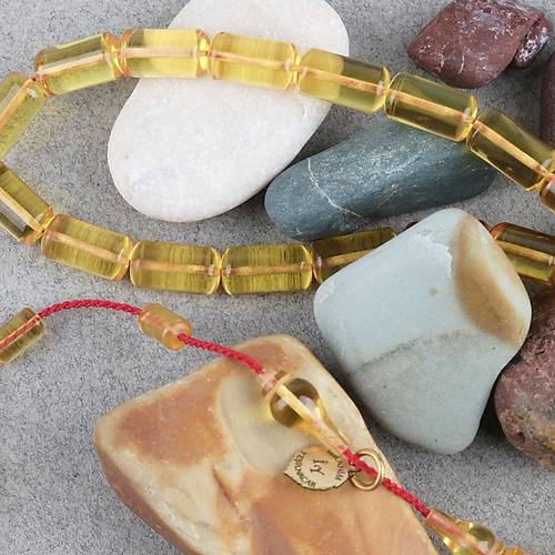 Ate� Kehribar Eski Oyun Zar Obje Patinli Bilek Boy Beyzi Kesim 5.5x10mm Tesbih