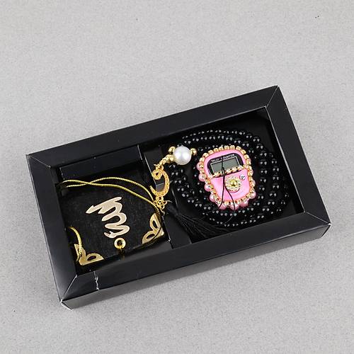 Zikirmatik Elektronik Tesbih Kuran ve 99luk Namaz Tesbihi 3l� Set