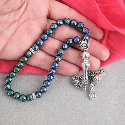His Ta�� Metal �mameli K�re Kesim 8mm Tesbih