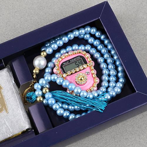 Zikirmatik Elektronik Tesbih Kuran ve 99luk Namaz Tesbihi 3l� Set