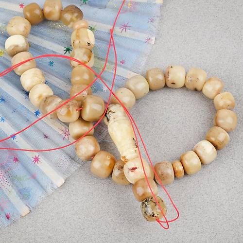 Damla Kehribar Tekerlek Kesim 12.5x11mm Tesbih