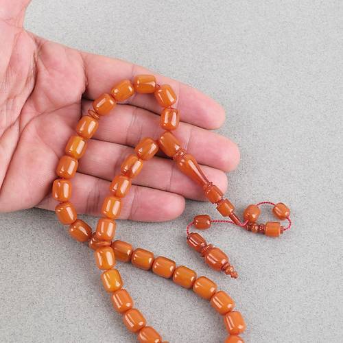 Kadim Katalin Eski Obje Usta ��i Kaps�l Kesim 8.5x10mm Tesbih