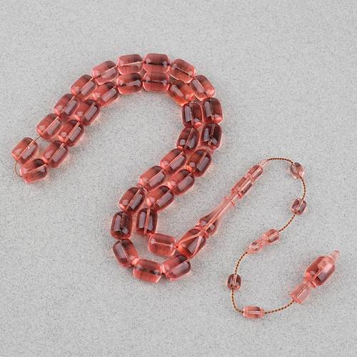 Alman Katalin Usta ��i Kaps�l Kesim 9x11.5mm Tesbih -�effaf G�l Kurusu