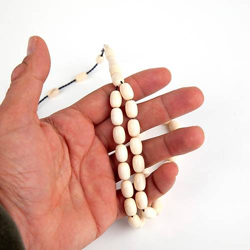 Mamut Dii (Tusk) Bademi Kesim 8x12mm Tesbih