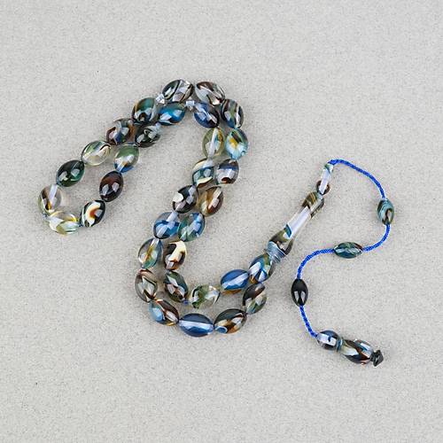 Arizona Katalin Sistemli Beyzi Kesim 8x12mm Tesbih