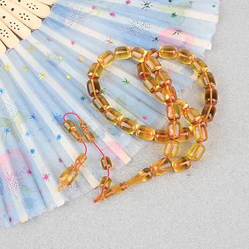 Alman Katalin Usta ��i Kaps�l Kesim 8x11.5mm Tesbih -Sar�