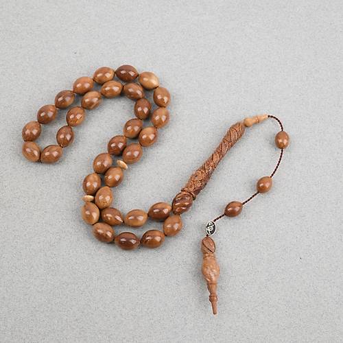 Kuka Usta ��i �mzal� �zel El ��i Oyma �mame ve Hitame Beyzi Kesim 9.5x13mm Tesbih