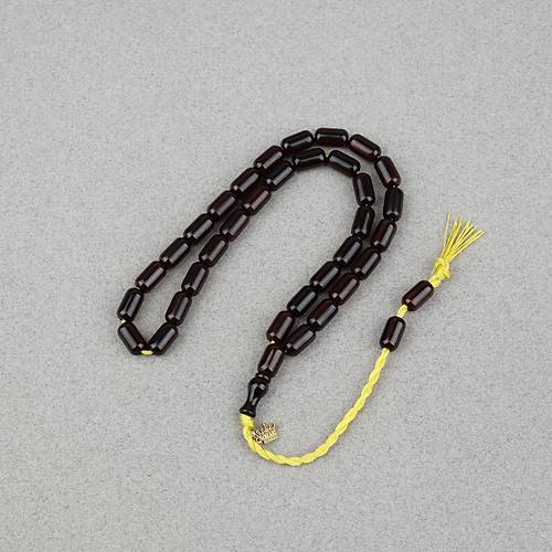 Omari S�kma Kehribar Kaps�l Kesim Oturtma �mameli Sistemli 6x11mm Tesbih