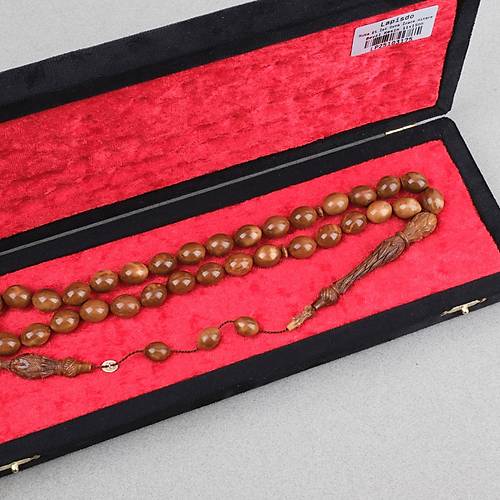 Kuka Usta ��i �mzal� �zel El ��i Oyma �mame ve Hitame Beyzi Kesim 11x15mm Tesbih