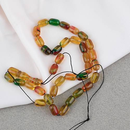 S�kma Kehribar Kaps�l Kesim 7x11mm Tesbih P�sk�ls�z