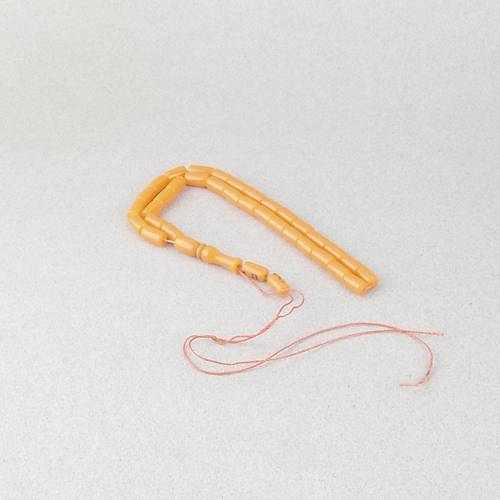 U�ak Cam� Kesme Kesim 6x10mm Tesbih P�sk�ls�z Turuncu