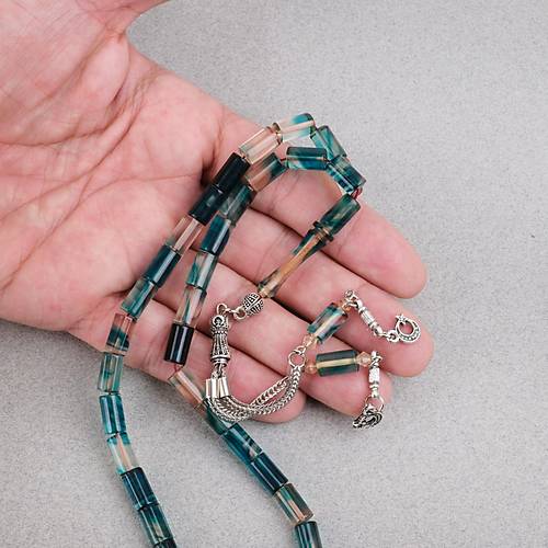 U�ak Cam� Alpaka P�sk�l Kesme Kesim 6x10.5mm Tesbih