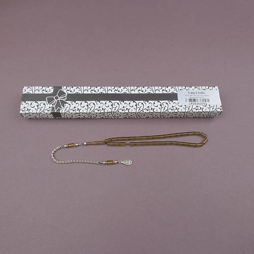 S�kma Kehribar Bilek Boy Kesme Kesim 4x7mm Sallama Tesbih A��k Ye�il