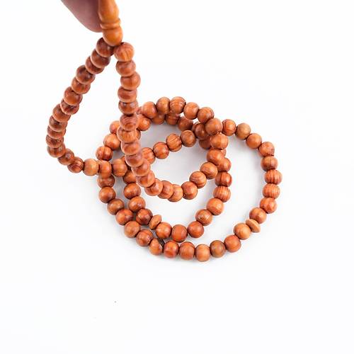 Meram Kavak 99luk K�re Kesim 7.5mm Namaz Tesbihi-Turuncu