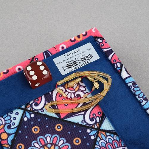 Ate� Kehribar Eski Alman Oyun Zar Obje Patinli Usta ��i �mzal� Parmak Boy Kesme Kesim 3.5x6mm Tesbih