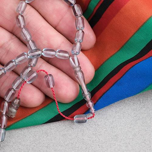 S�kma Kehribar Kaps�l Kesim Sistemli Bilek Boy 5x8mm Tesbih Su Ye�ili