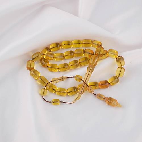 Alman Katalin Usta ��i Kaps�l Kesim 9x11.5mm Tesbih -�effaf Sar�