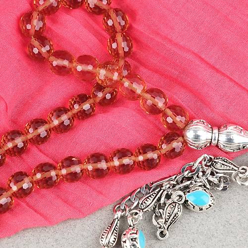 Zultanit Metal �mameli K�re Kesim 9mm Tesbih