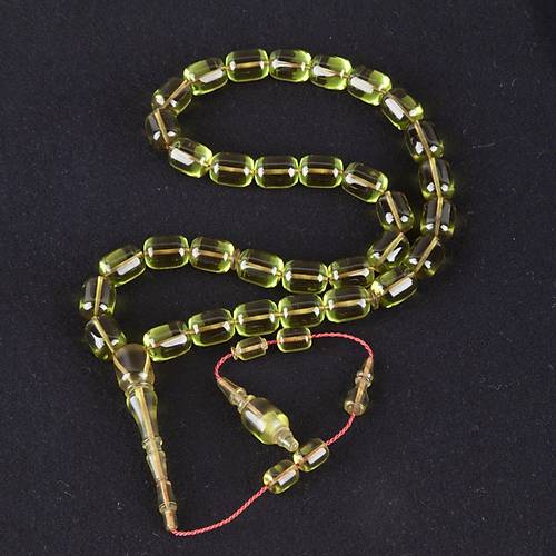 Katalin �ubuk Kaps�l Kesim 8x15.5mm Tesbih -Ye�il-�brahim Atasever Usta ��i