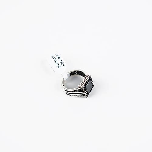 Onix ve Mikro Zirkon 925Ayar Gm Erkek Yzk