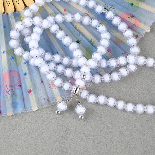 Monomer 99luk K�re Kesim 9mm Namaz Tesbihi  Beyaz