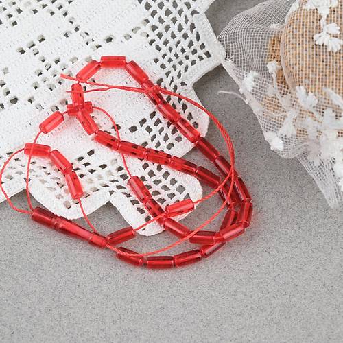 U�ak Cam� Kesme Kesim 4x8mm Tesbih -K�rm�z�