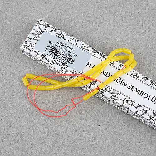U�ak Cam� Kesme Kesim 4x8mm Tesbih - Sar�