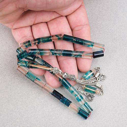 U�ak Cam� Alpaka P�sk�l Kesme Kesim 6x10.5mm Tesbih