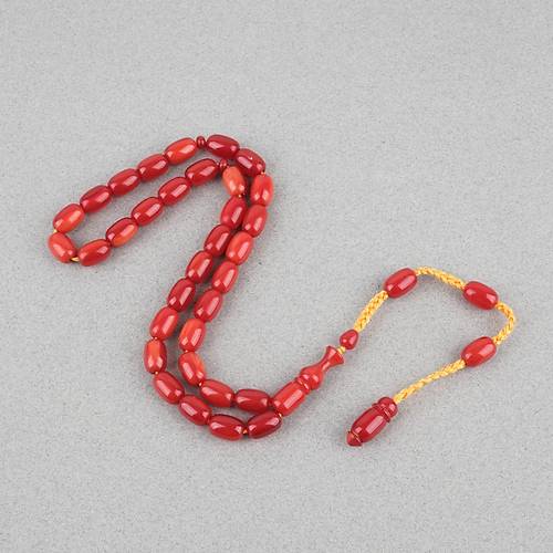 S�kma Kehribar Kaps�l Kesim 8x12mm Tesbih