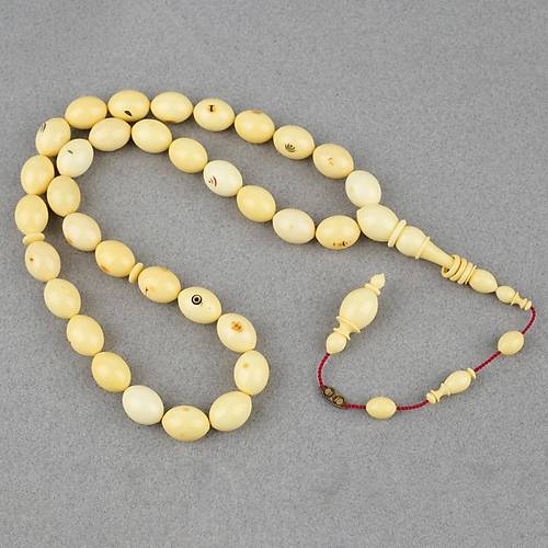 Kadim Katalin Eski Obje Mahjong Ta�� Beyzi Kesim 11x14mm Tesbih