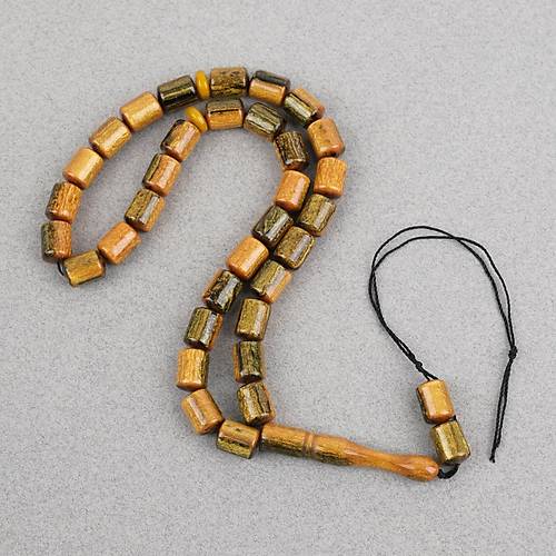 Galalit Sedefli Kaps�l Kesim 8x11mm Tesbih - P�sk�ls�z