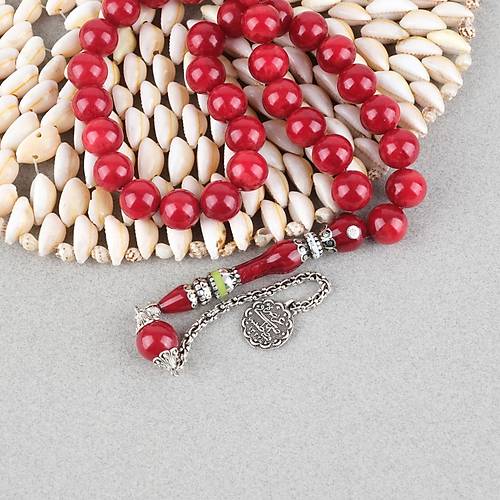 S�kma Kehribar �zel G�m�� Nak�� �mame Bas�k K�re Kesim 12x13mm Tesbih