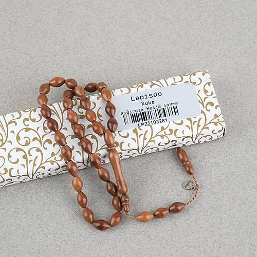 Kuka Orijinal Do�al Lapisdo �mzal� Bilek Boy ����rc�k Kesim 5x9mm Tesbih