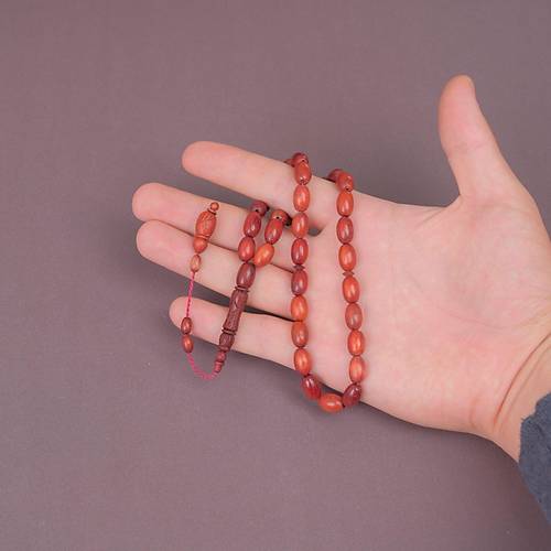 Kum A�ac� Beyzi Kesim 8x12mm Tesbih