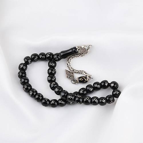 Erzurum Oltu Gm ileme El Boy 925Ayar Gm Pskl Tekerlek Kesim 7x8mm  Tesbih