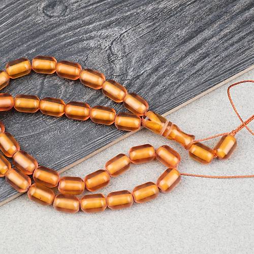 Ate� Kehribar Kaps�l Kesim 7.5x11mm- Bal K�p��� P�sk�ls�z