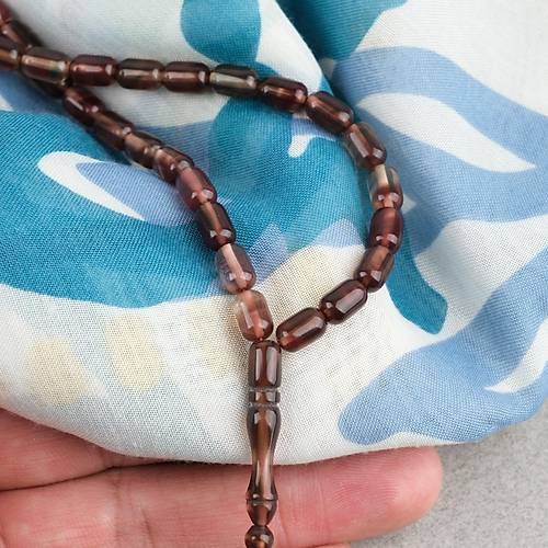 S�kma Kehribar Kaps�l Kesim Sistemli Bilek Boy 5x8mm Tesbih M�rd�m