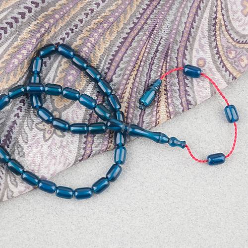 S�kma Kehribar Kaps�l Kesim Sistemli Bilek Boy 5x8mm Tesbih Z�mr�t Ye�ili