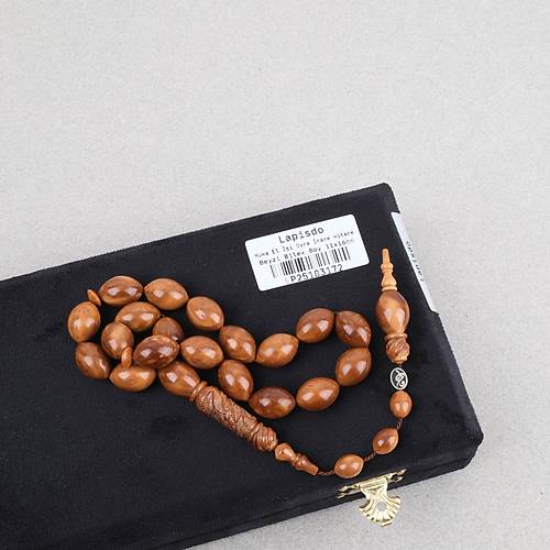 Kuka Usta ��i �mzal� �zel El ��i Oyma �mame ve Hitame Bilek Boy Beyzi Kesim 11x16mm Tesbih