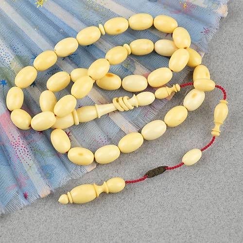 Kadim Katalin Eski Obje Mahjong Ta�� Yumurta Kesim 7.5x11.5mm Tesbih