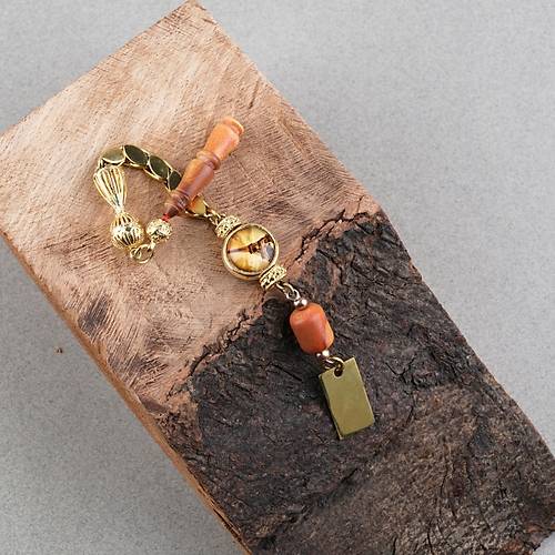 Gergedan A�ac� Usta ��i �mzal� De�i�en �mameli Kaps�l Kesim 9x12mm Tesbih
